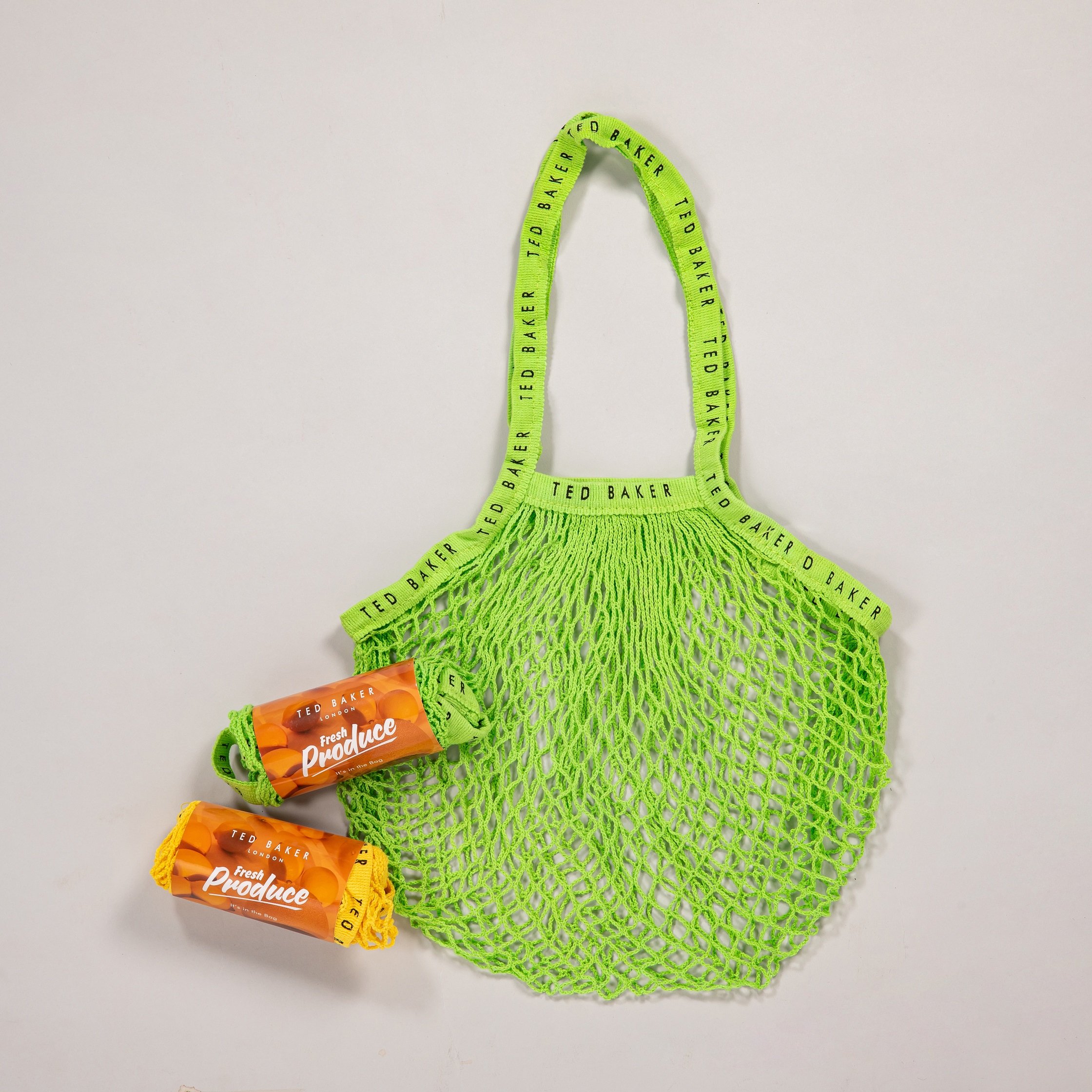 Custom grocery shopping bag, polyester mesh bag for fruit vegetable, eco shopping bag