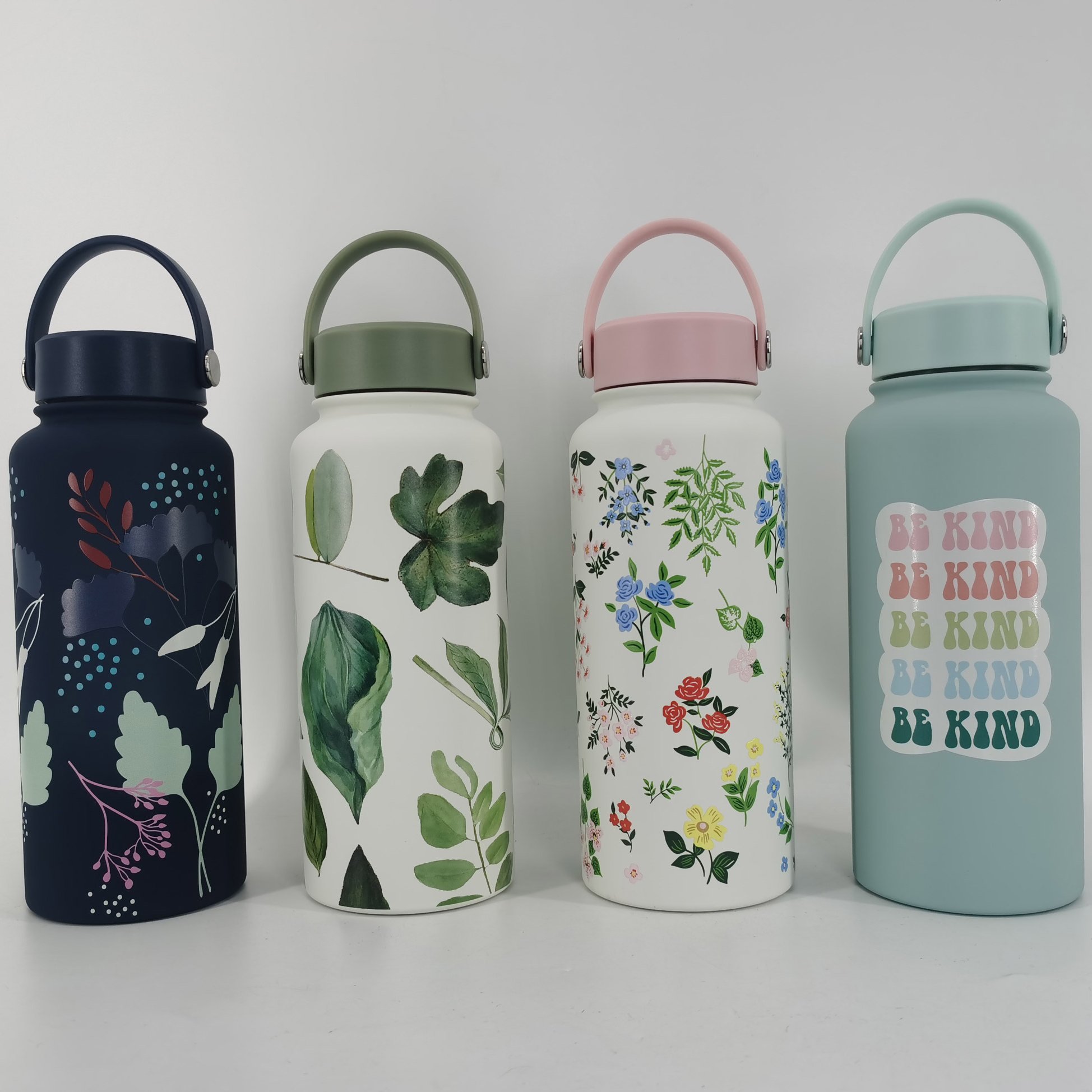 Custom stainless steel vacuum bottle, Double Wall Stainless Steel Ceramic Coated Inside Vacuum Bottle